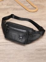 Men's Vintage Leather Sling Bag Fanny pack– Crossbody - Image 5