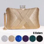 Women's Clutch Evening Bag Wristlet Clutch Bags Silk Party