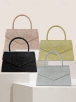 Women's Clutch Evening Bag Shoulder Bags Flap Bag Polyester - Image 4