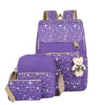 4-Piece Starry Backpack Set for Girls - Includes Backpack, - Image 8
