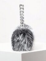 Women's Faux Fur Chain Bag – Plush and Stylish with - Image 7