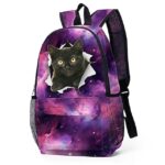 Galaxy Cat Print Backpack with Large Capacity – Cute Animal - Image 10