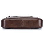 Premium Brown Leather Briefcase - Elegant Business Laptop Bag - Image 7