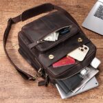 4Pcs Men's Crossbody Bag Shoulder Bag Messenger Bag Nappa - Image 3