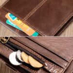 Men's Vintage Brown Genuine Leather RFID Blocking Bifold - Image 7