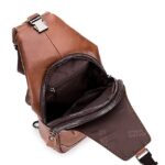 Men's Crossbody Bag Chest Bag Nappa Leather Outdoor Daily - Image 5