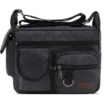 Men's Multi-Pocket Canvas Crossbody Messenger Bag – - Image 14
