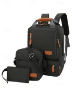 Men's Large Capacity Multi-Pocket Backpack Set, Including - Image 3