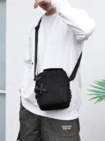 Men's Water-Resistant Nylon Crossbody Messenger Bag – - Image 12