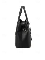 Women's Faux Leather Handbag with Adjustable Strap, - Image 6