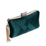 Women's Clutch Evening Bag Wristlet Clutch Bags Silk Party - Image 9