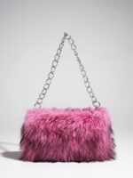 Women's Faux Fur Chain Bag – Plush and Stylish with - Image 19