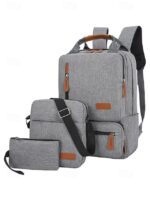 Men's Large Capacity Multi-Pocket Backpack Set, Including