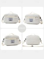 Women's Polyester Quilted Duffel Bag Set, Multiple Colors, - Image 13