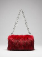 Women's Faux Fur Chain Bag – Plush and Stylish with - Image 17