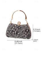Women's Polyester Clutch Bag with Sequin and Bead - Image 14