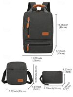 Men's Large Capacity Multi-Pocket Backpack Set, Including - Image 8