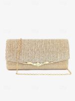 20PCS Elegant Gold Glitter Evening Clutch - Women's Party Handbag